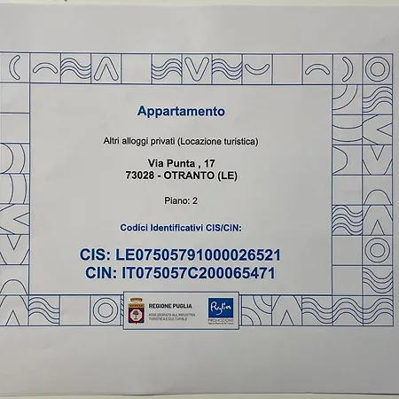 アパート Casa Zia Gianna オートラント